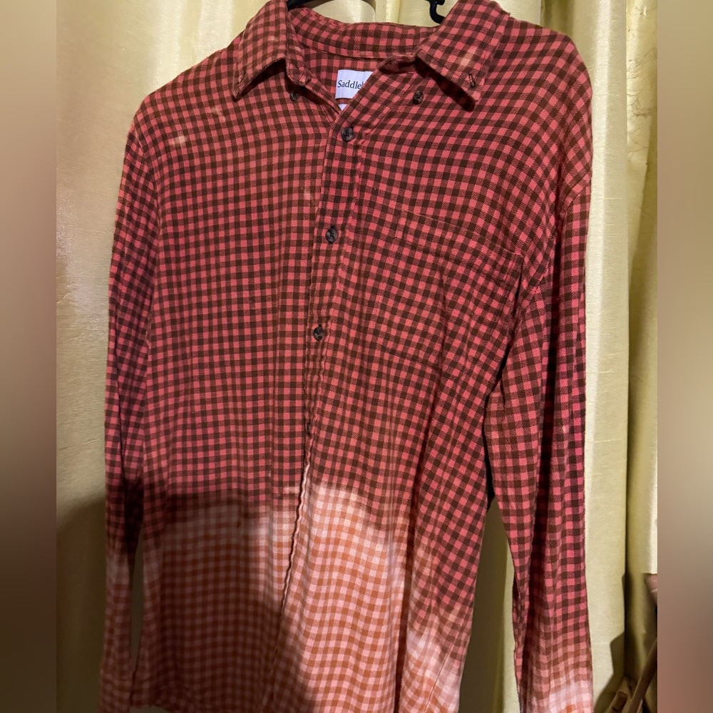 Bleached flannel women size medium excellent condition
